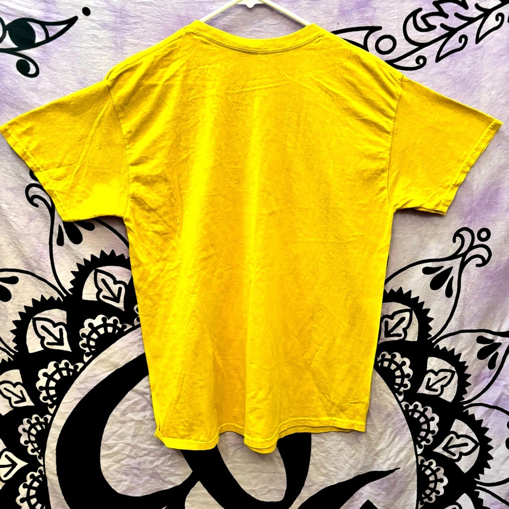 NIRVANA Yellow Tee T-Band 100% Cotton Shirt Purple Orange Black Graphic NWT L - Picture 3 of 5